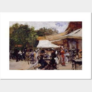 Outside a Restaurant in the Bois de Boulogne by Hugo Birger Posters and Art